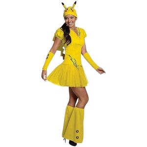 Pokemon-Pikachu Costume 
Women, Size: Small- P
Color Yellow
Very good condition